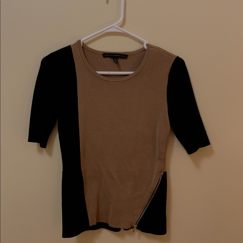 Black and brown shirt white house black market